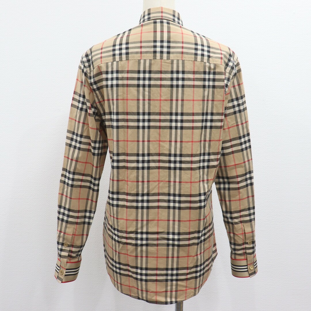 BURBERRY(バーバリー)のITIE6UVQTPXM バーバリー ノバチェック 長袖 シャツ トップス 8027778 20AW メンズ ブラウン 茶 コットン サイズXS メンズのトップス(シャツ)の商品写真