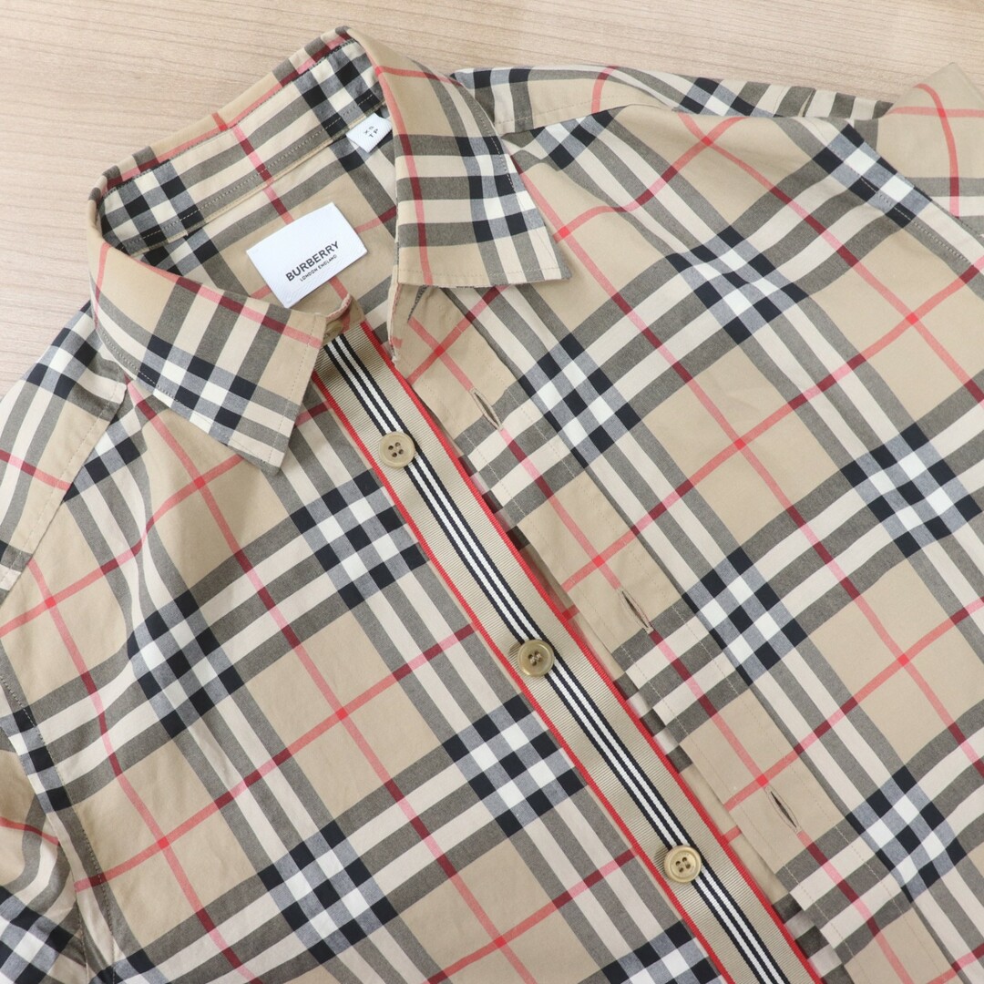 BURBERRY(バーバリー)のITIE6UVQTPXM バーバリー ノバチェック 長袖 シャツ トップス 8027778 20AW メンズ ブラウン 茶 コットン サイズXS メンズのトップス(シャツ)の商品写真