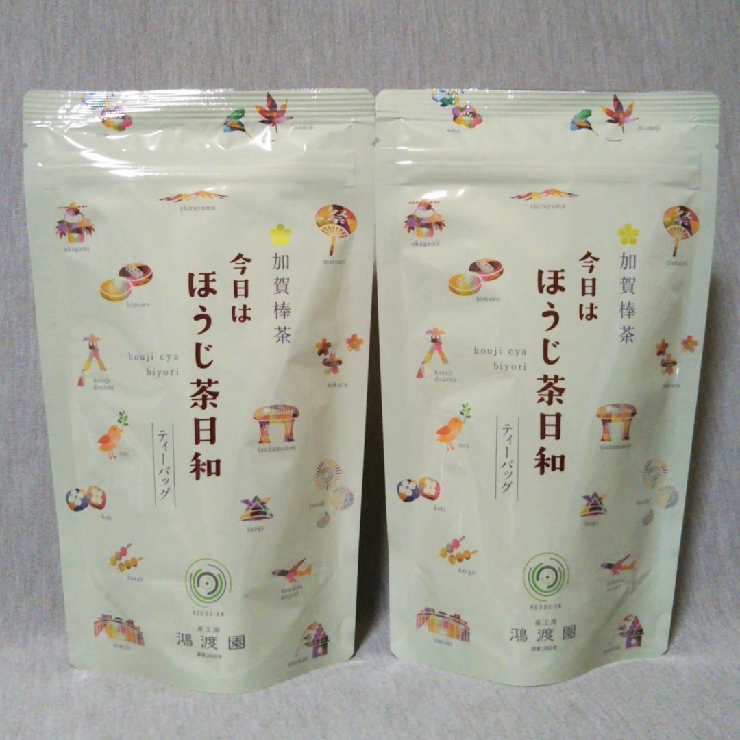 加賀棒茶　今日はほうじ茶日和 ティーバッグ　2袋　金沢　棒茶　お茶 食品/飲料/酒の飲料(茶)の商品写真