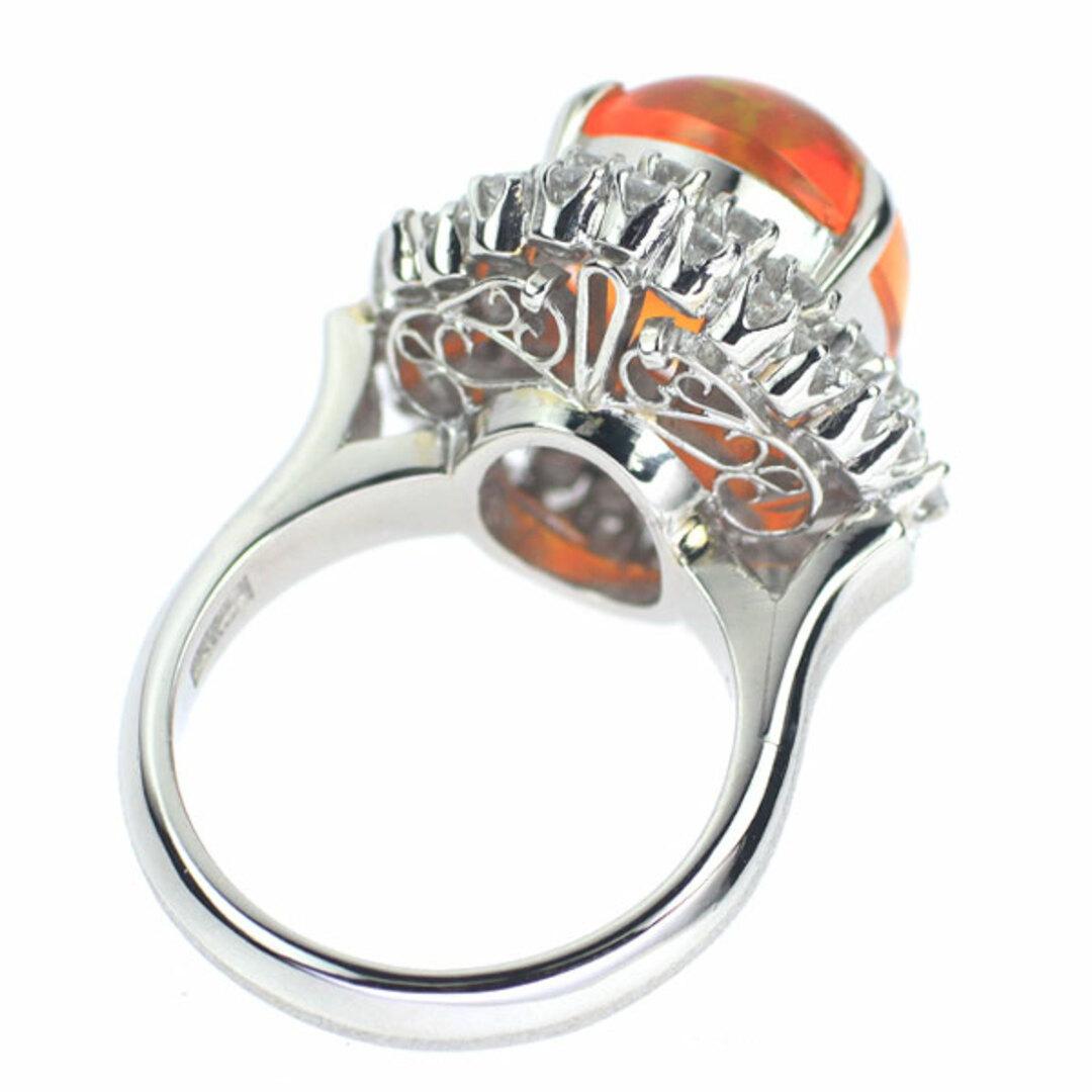 Pt900 ファイアーオパール ダイヤモンド リング 3.65ct D0.88ct レディースのアクセサリー(リング(指輪))の商品写真