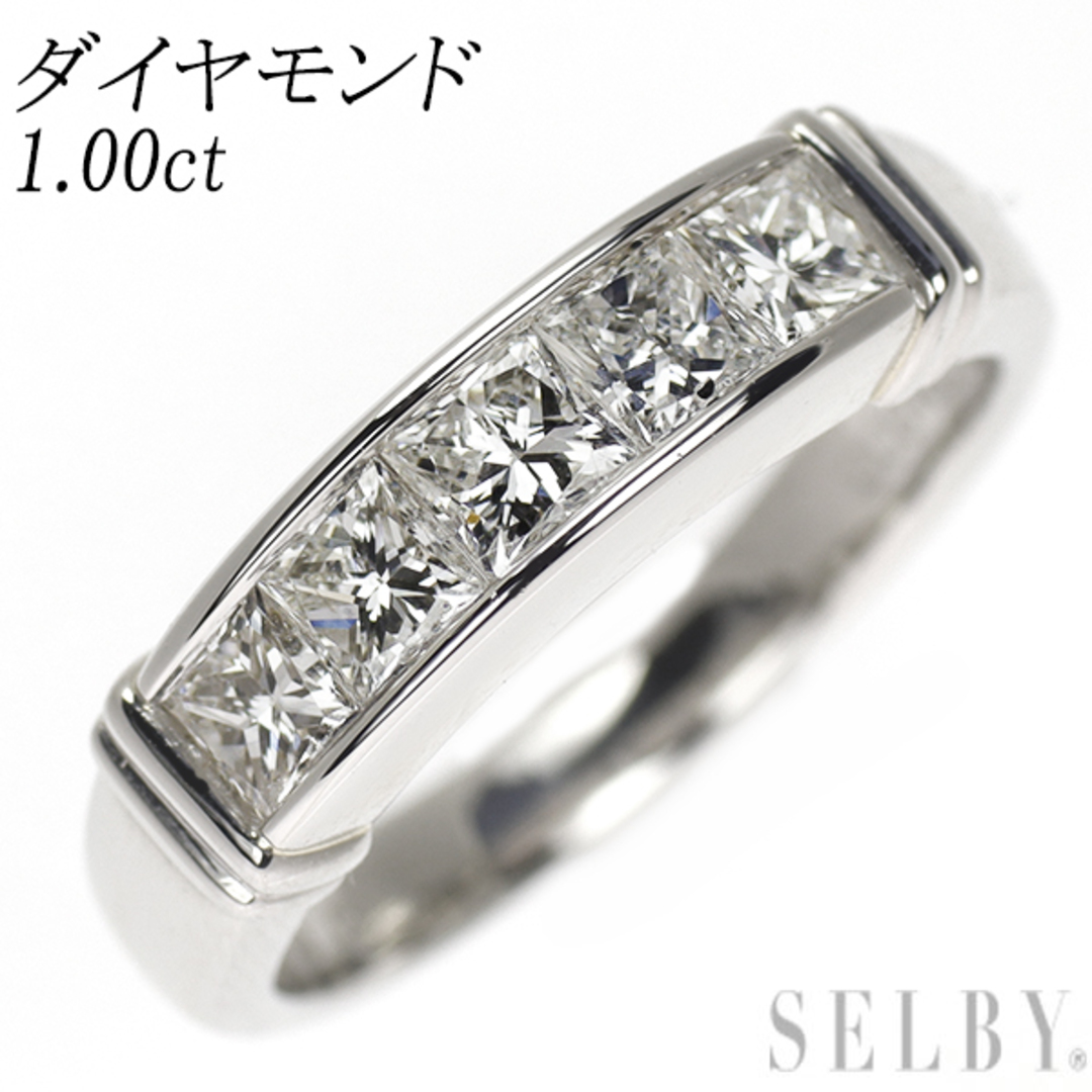 Pt900 プリンセスカット ダイヤモンド リング 1.00ct レディースのアクセサリー(リング(指輪))の商品写真