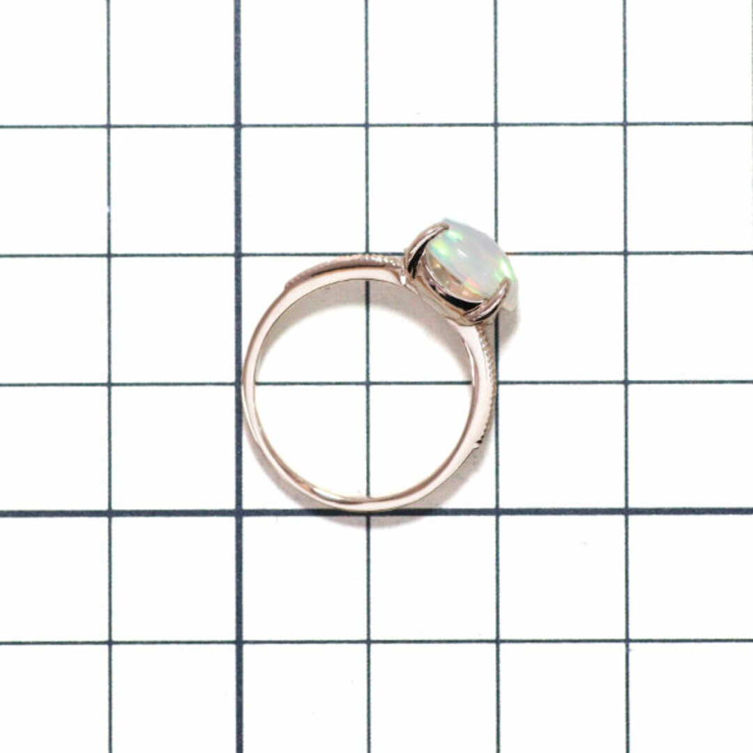 K18PG オパール ダイヤモンド リング 1.48ct D0.08ct レディースのアクセサリー(リング(指輪))の商品写真