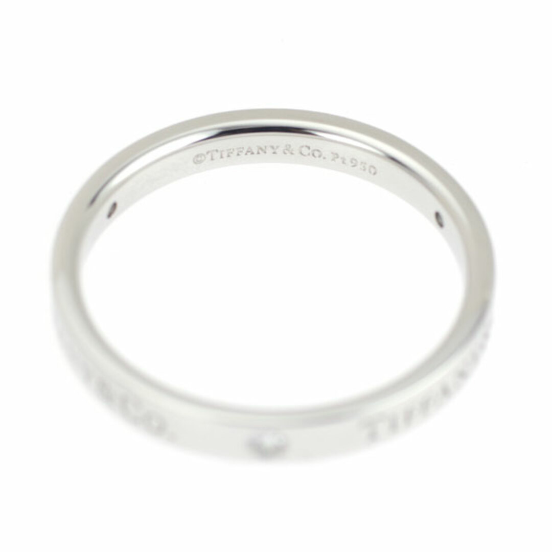 Tiffany & Co.(ティファニー)のティファニー Pt950 ダイヤモンド リング フラットバンド レディースのアクセサリー(リング(指輪))の商品写真