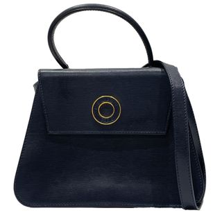 セリーヌ(celine)のCELINE ハンドバッグ サークルロゴ トップハンドル 2WAY ヴィンテージ レザー(ハンドバッグ)