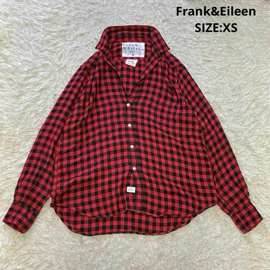 Frank&Eileen(フランクアンドアイリーン)のフランク&アイリーン EILEEN イタリアンモダールチェックシャツ スキッパー レディースのトップス(シャツ/ブラウス(長袖/七分))の商品写真