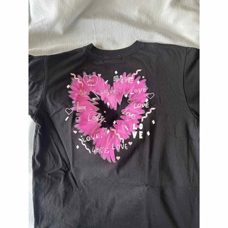 セブンティーン(SEVENTEEN)のSEVENTEEN LOVE Tシャツ Mサイズ ブラック ペンミ　グッズ(Tシャツ/カットソー(半袖/袖なし))