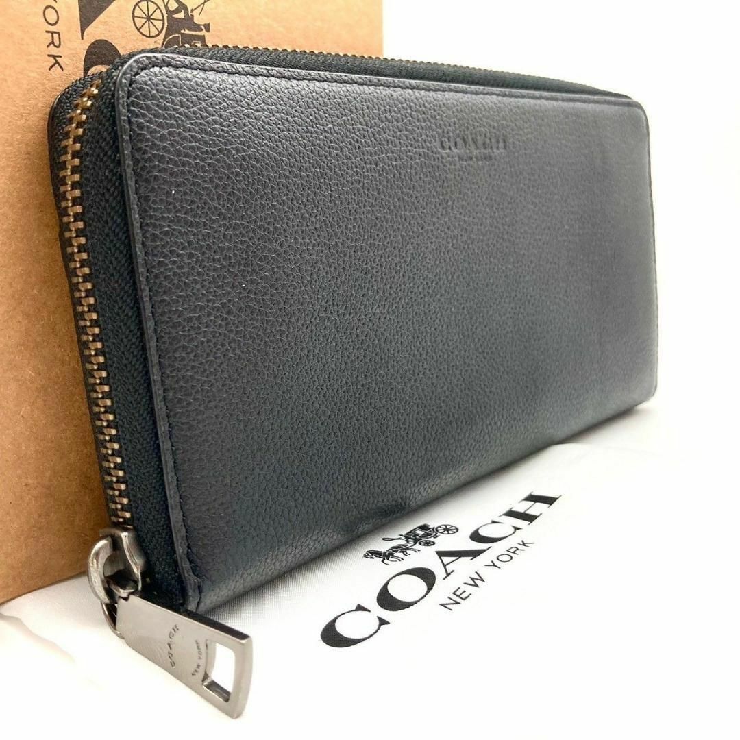 COACH(コーチ)のコーチ 長財布 ロングウォレット レザー ブラック 60514 メンズのファッション小物(長財布)の商品写真