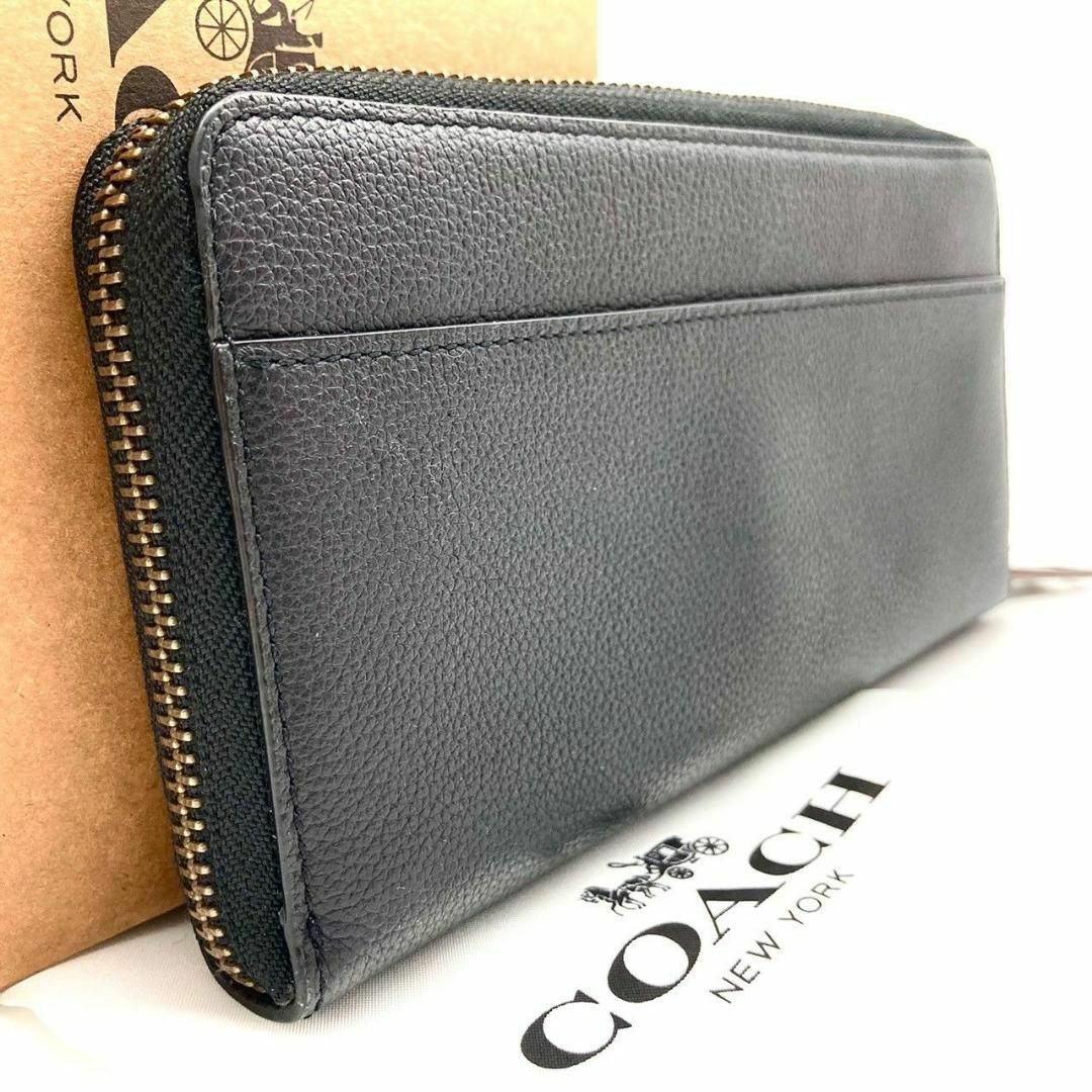 COACH(コーチ)のコーチ 長財布 ロングウォレット レザー ブラック 60514 メンズのファッション小物(長財布)の商品写真