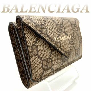 Balenciaga - バレンシアガ ザ ハッカー ペーパー ミニ ウォレット 三つ折り財布 60515