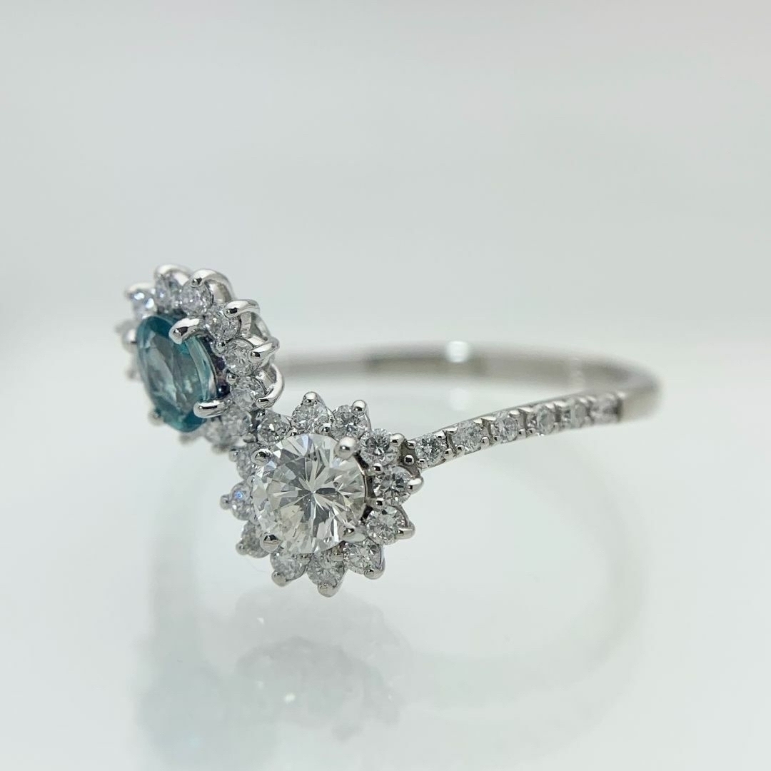 新品 グランディディエライト ダイヤモンド リング 0.14ct Pt レディースのアクセサリー(リング(指輪))の商品写真