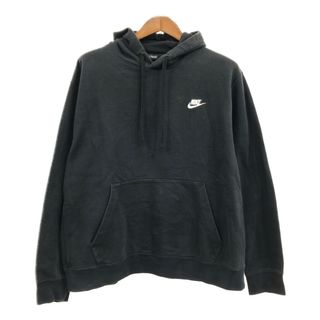 ナイキ(NIKE)のNIKE ナイキ スウェット パーカー スポーツ ブラック (メンズ XL) 中古 古着 Q6884(パーカー)