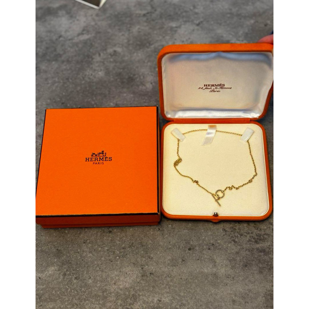 Hermes(エルメス)のHERMES 750イエローゴールド　エシャペネックレス　 K18 メンズのアクセサリー(ネックレス)の商品写真