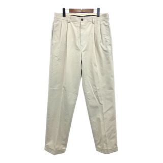 Brooks Brothers - Brooks Brothers ブルックスブラザーズ 2タック チノパンツ ベージュ (メンズ W32 L31) 中古 古着 Q6886