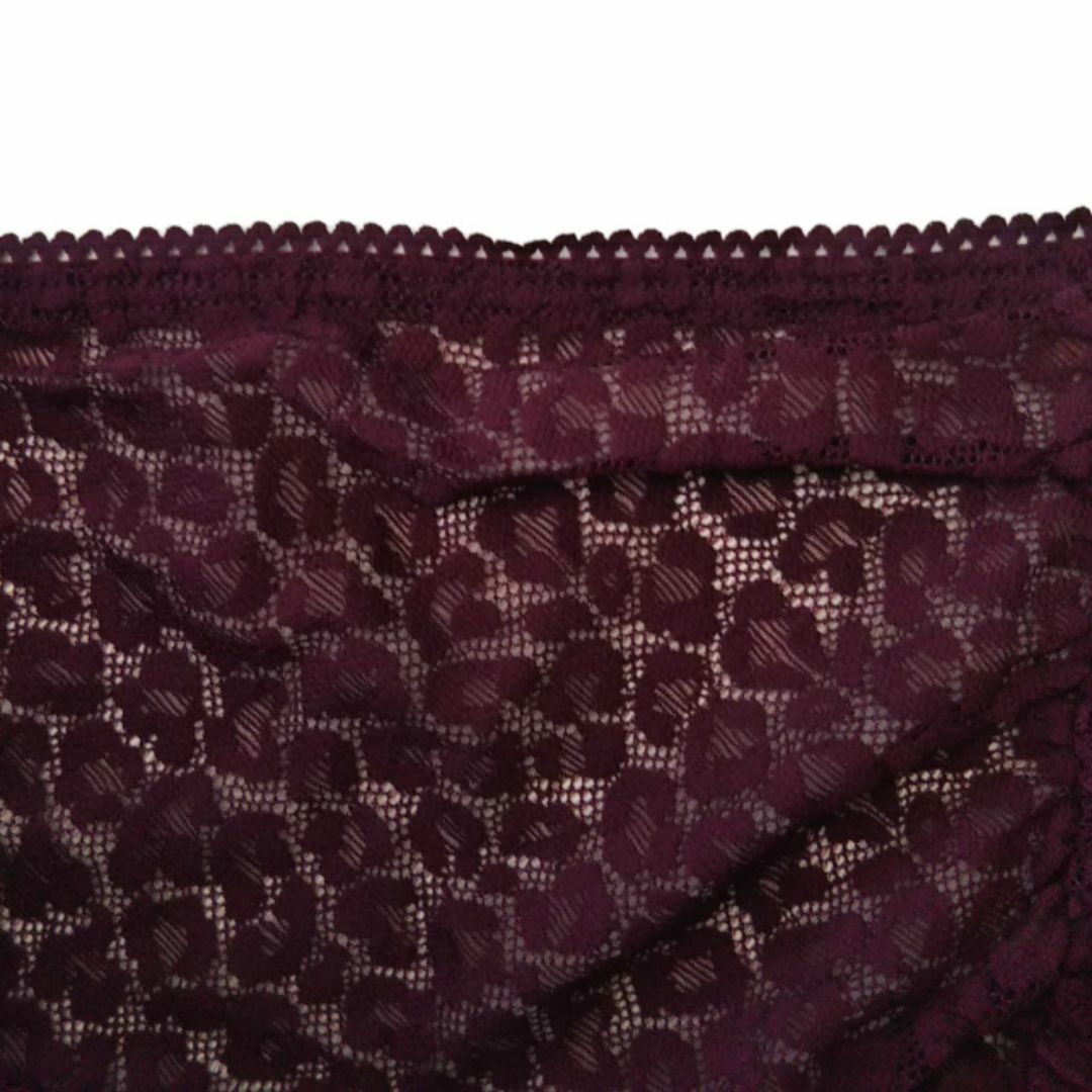 Victoria's Secret(ヴィクトリアズシークレット)のVICTORIA'S SECRET ルーシュバックヒップハンガー 紫 豹柄 XS レディースの下着/アンダーウェア(ショーツ)の商品写真