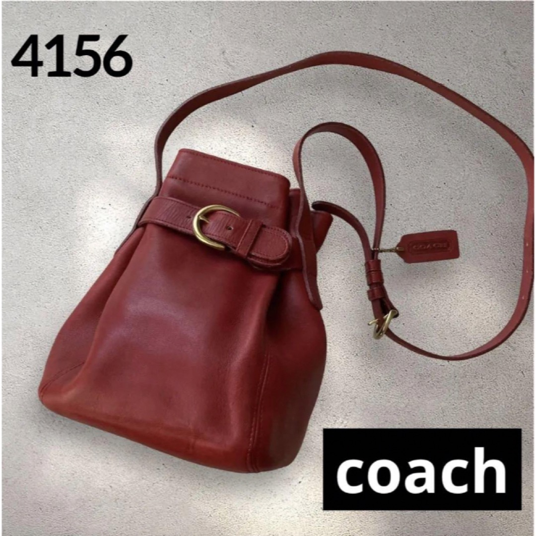 COACH(コーチ)のオールドコーチ　チャーム有　ベルテッドポーチ　ショルダーバッグ　巾着型　4156 レディースのバッグ(ショルダーバッグ)の商品写真