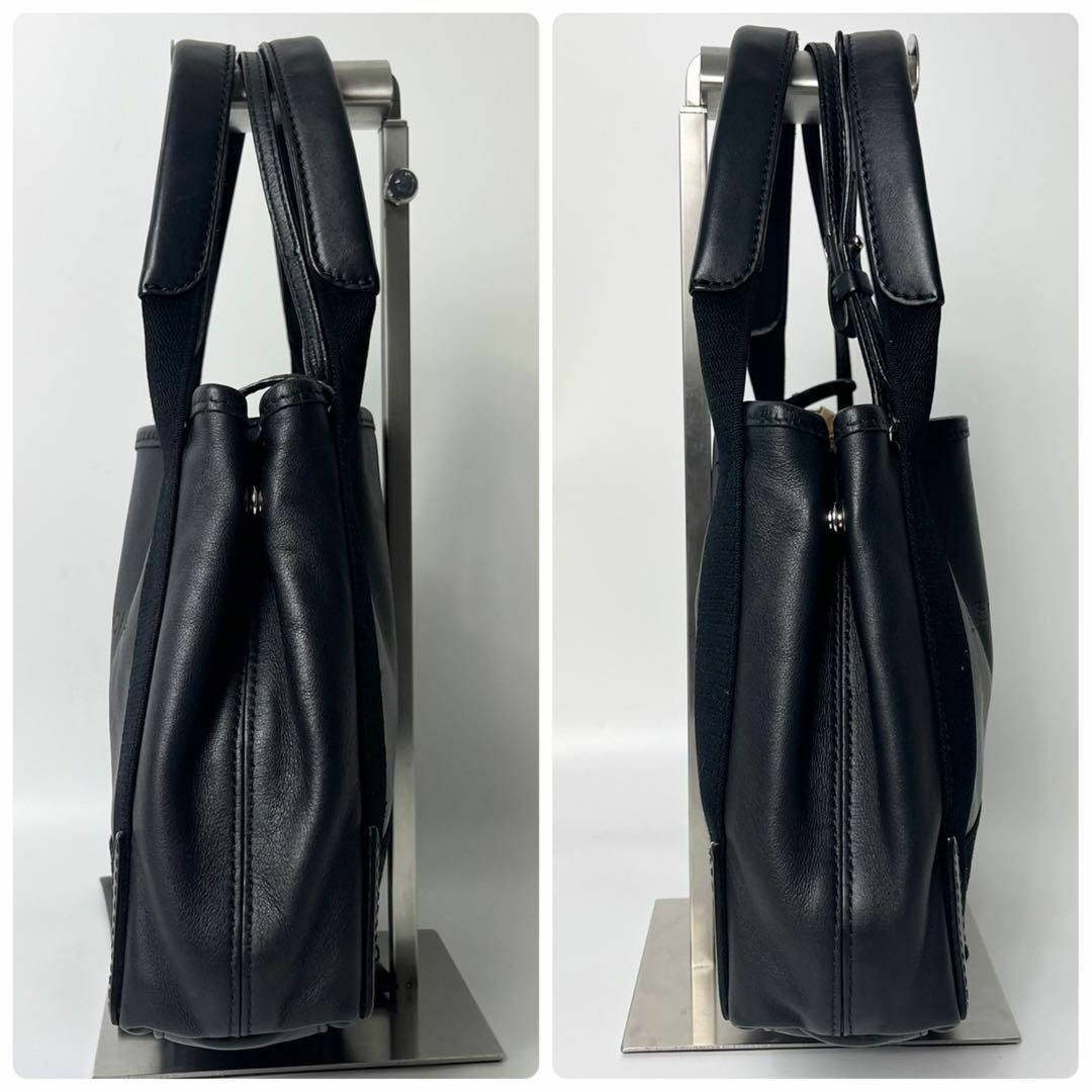 Balenciaga(バレンシアガ)の【美品】バレンシアガ　カーフレザー　ネイビーカバス xs 2way トートバッグ レディースのバッグ(トートバッグ)の商品写真