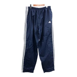 アディダス(adidas)の90年代 adidas アディダス ナイロンパンツ スポーツ ネイビー (メンズ XL) 中古 古着 Q6892(その他)