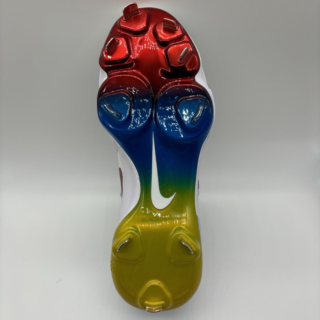 NIKE - NIKE 野球 スパイク ホワイト レインボー 白 金具 28 NIKE - NIKE 野球 スパイク ホワイト レインボー 白 金具 28