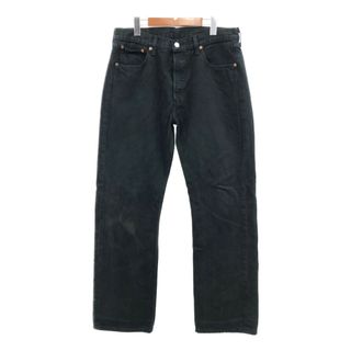 リーバイス(Levi's)のLevi's リーバイス 501 デニムパンツ アメカジ ブラック (メンズ W34 L32) 中古 古着 Q6894(デニム/ジーンズ)