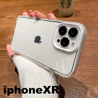 iphoneXRケース　ホワイト 耐衝撃837(iPhoneケース)