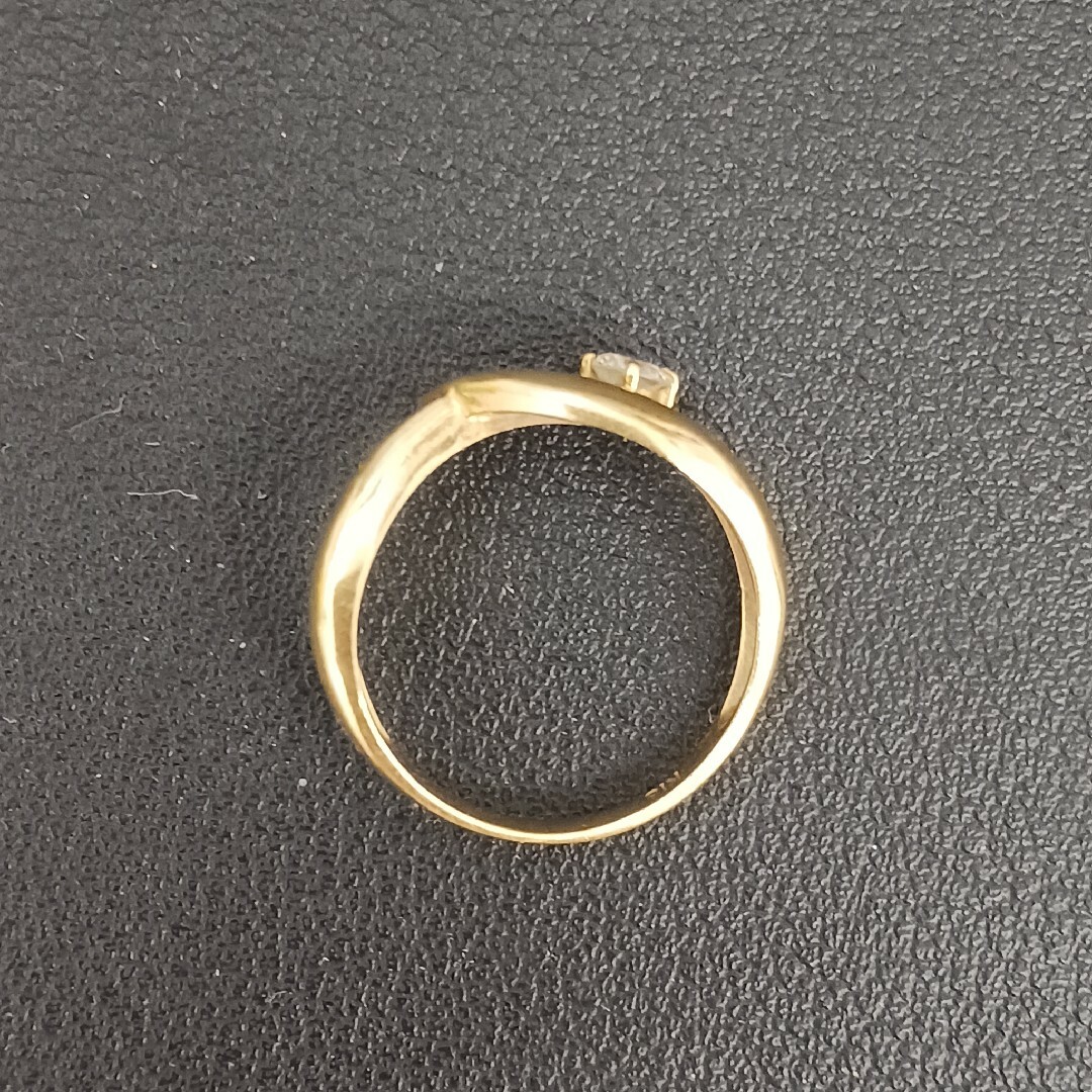 (Y051427)K18 リング YG ダイヤモンド 18金 約12号 ダイヤ レディースのアクセサリー(リング(指輪))の商品写真