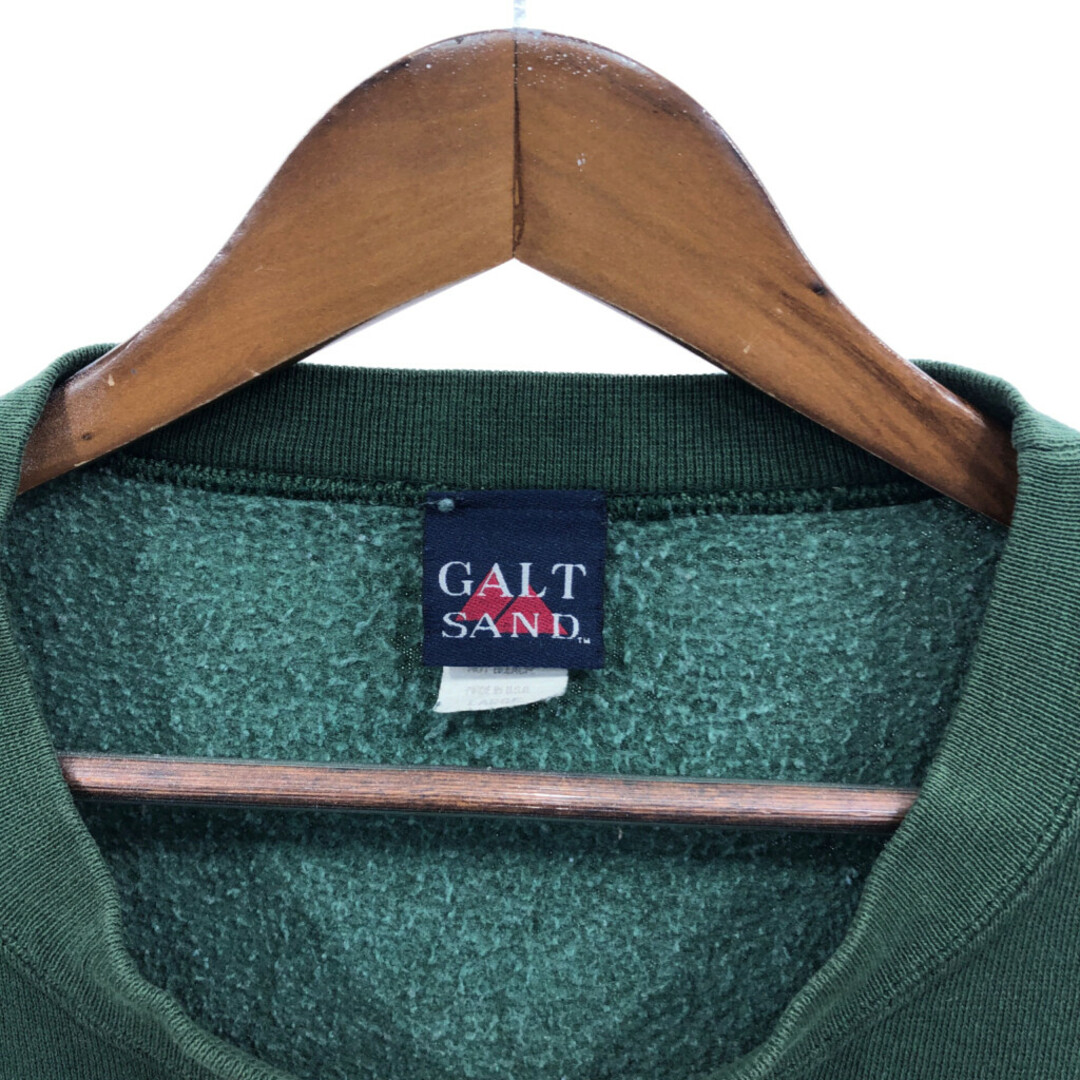 90年代 USA製 GALT SAND ゴールトサンド NFL グリーンベイ・パッカーズ スウェット プロチーム グリーン (メンズ LARGE) 中古 古着 Q6897 メンズのトップス(スウェット)の商品写真