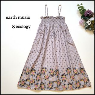 earth music & ecology - アースミュージックアンドエコロジー●未使用/美品♪2way総柄キャミワンピース