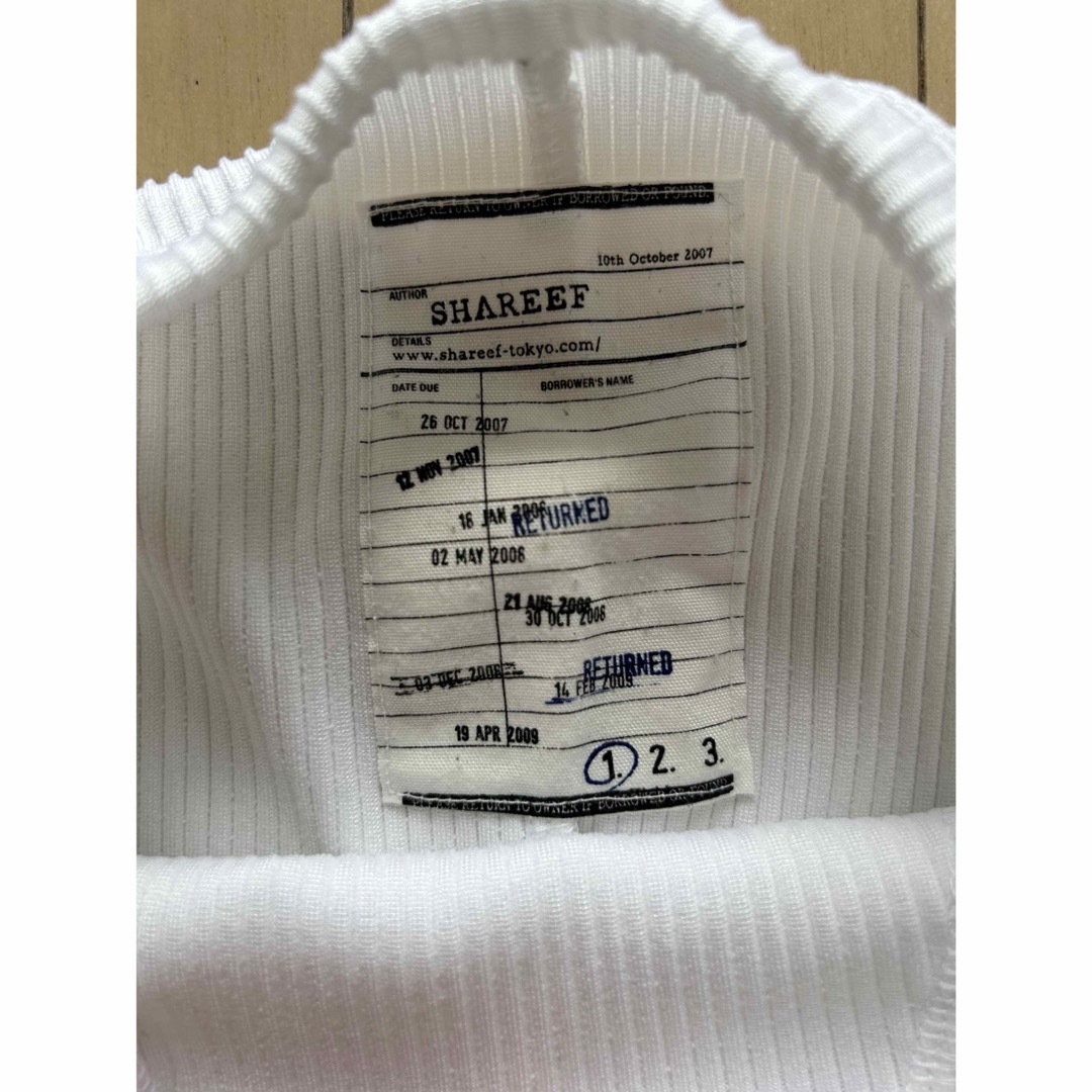 SHAREEF(シャリーフ)の美品　シャリーフ　SHAREEF ホワイト カットソー 長袖 トップス メンズのトップス(Tシャツ/カットソー(七分/長袖))の商品写真