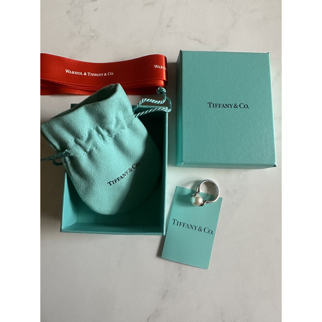 Tiffany & Co.(ティファニー)の【美品】ティファニーハードウェア/Tiffany/パールリング レディースのアクセサリー(リング(指輪))の商品写真
