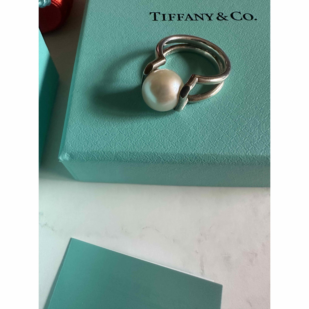 Tiffany & Co.(ティファニー)の【美品】ティファニーハードウェア/Tiffany/パールリング レディースのアクセサリー(リング(指輪))の商品写真