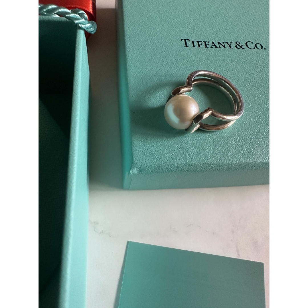 Tiffany & Co.(ティファニー)の【美品】ティファニーハードウェア/Tiffany/パールリング レディースのアクセサリー(リング(指輪))の商品写真