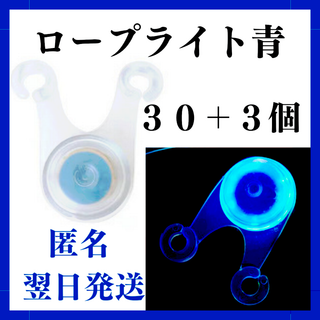 LED ロープライト　青色　３０個+３　ライト　イルミネーション テント　タープ(ライト/ランタン)