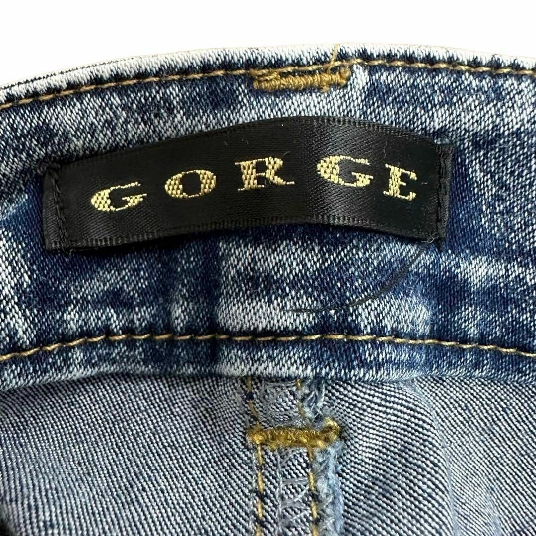 GORGE(ゴージ)の【美品】　デニム　ジーンズ　GORGE Lサイズ　カジュアル　スキニー  レディースのパンツ(デニム/ジーンズ)の商品写真