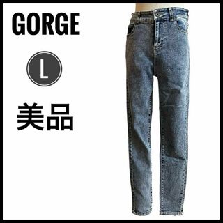 GORGE - 【美品】　デニム　ジーンズ　GORGE Lサイズ　カジュアル　スキニー 