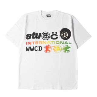 ステューシー(STUSSY)の美品 STUSSY ステューシー Tシャツ サイズ:M 22SS CACTUS PLANT FLEA MARKET /CPFM 発泡プリント クルーネック 半袖Tシャツ International T-shirt ホワイト 白 トップス カットソー【メンズ】【中古】(Tシャツ/カットソー(半袖/袖なし))