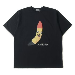 ヒステリックグラマー(HYSTERIC GLAMOUR)の新品 HYSTERIC GLAMOUR ヒステリックグラマー Tシャツ サイズ:XL 24SS HYSTERIC BANANA クルーネック 半袖Tシャツ ブラック 黒 トップス カットソー グラフィック【メンズ】(Tシャツ/カットソー(半袖/袖なし))