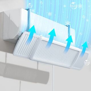 新登場 エアコン風よけ 壁掛け式 エアコンルーバー 調整可能 角度自由調整 簡単(エアコン)