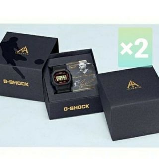 ジーショック(G-SHOCK)の2個セット 未使用 G-SHOCK DW-5600AI-1JR　イニエスタ シグ(腕時計(デジタル))