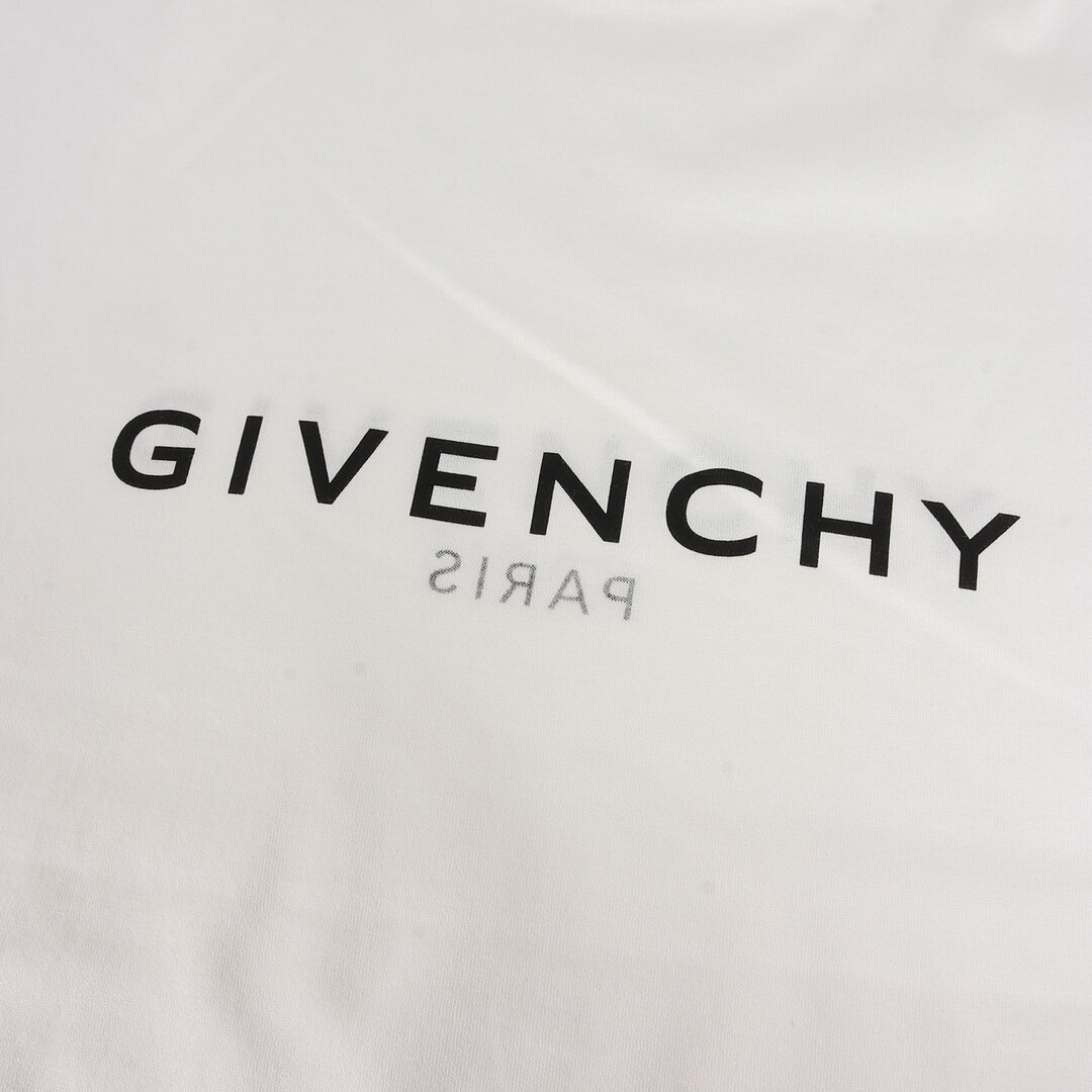 GIVENCHY(ジバンシィ)の新品同様 GIVENCHY ジバンシィ Tシャツ サイズ:XL 24SS 現行モデル ブランドロゴ リバース スリム クルーネック 半袖Tシャツ ホワイト 白 トップス カットソー 【メンズ】【中古】 メンズのトップス(Tシャツ/カットソー(半袖/袖なし))の商品写真