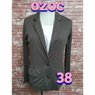 OZOC - OZOC オゾック 柔らかい テーラードジャケット ブラウン 38