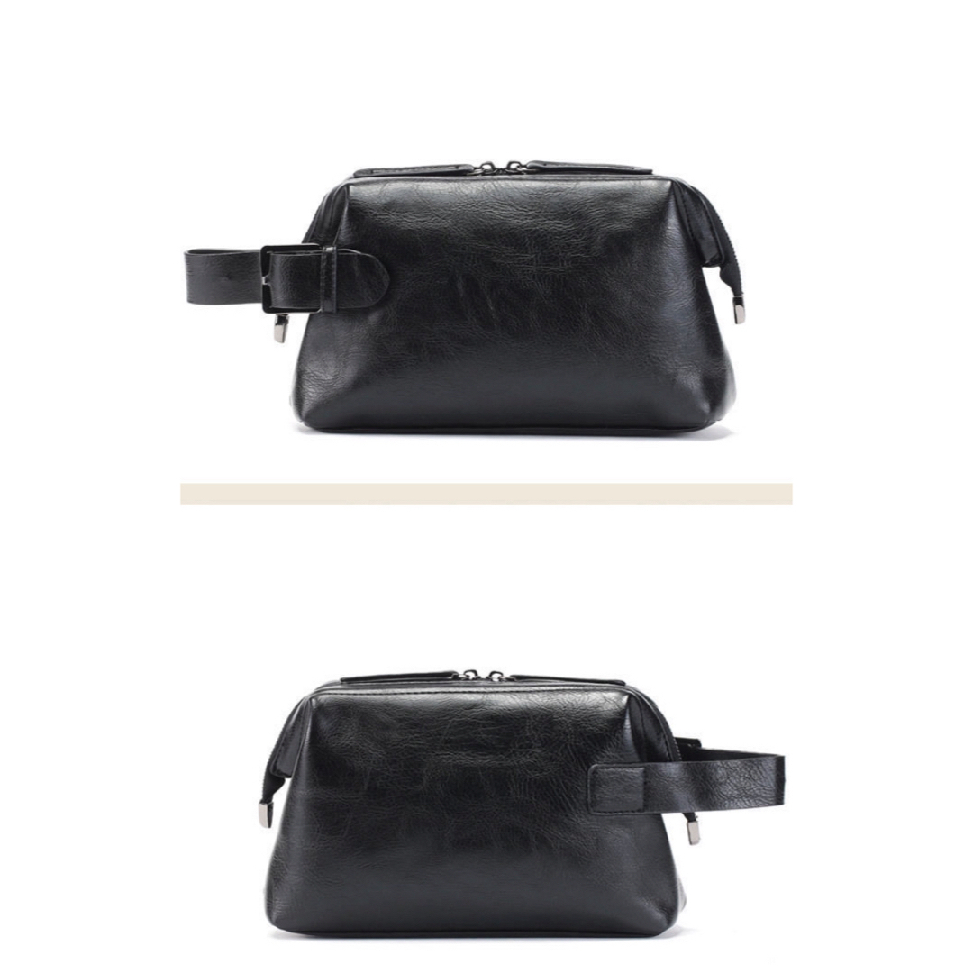 クラッチバッグ　セカンドバッグ　メンズ　ポーチ　ブラック　黒　大容量　iPad メンズのバッグ(セカンドバッグ/クラッチバッグ)の商品写真
