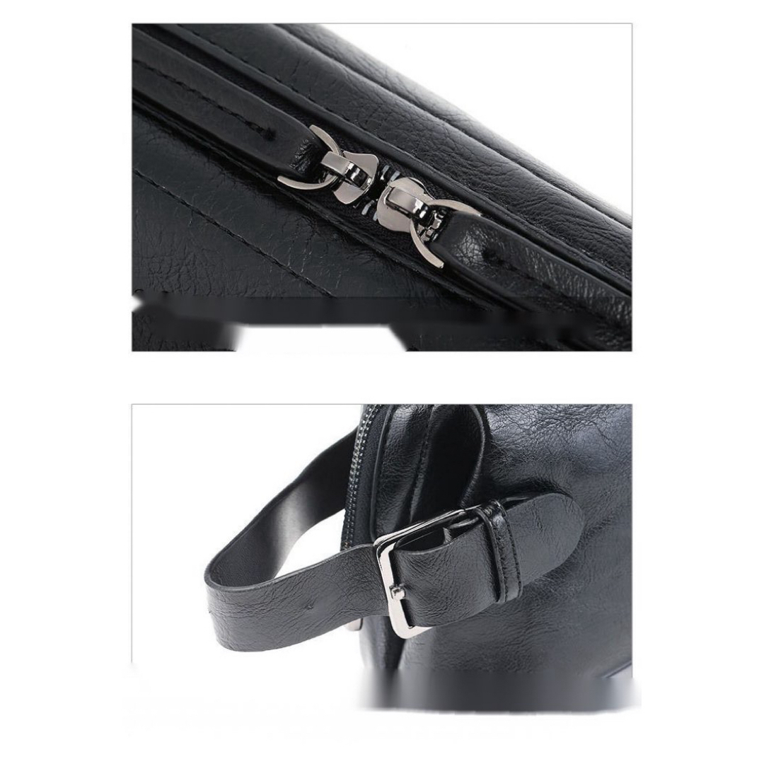 クラッチバッグ　セカンドバッグ　メンズ　ポーチ　ブラック　黒　大容量　iPad メンズのバッグ(セカンドバッグ/クラッチバッグ)の商品写真