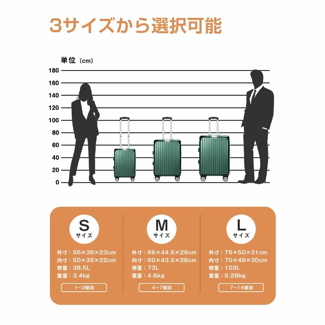 【色: グリーン】[VARNIC] スーツケース キャリーケース キャリーバッグ その他のその他(その他)の商品写真