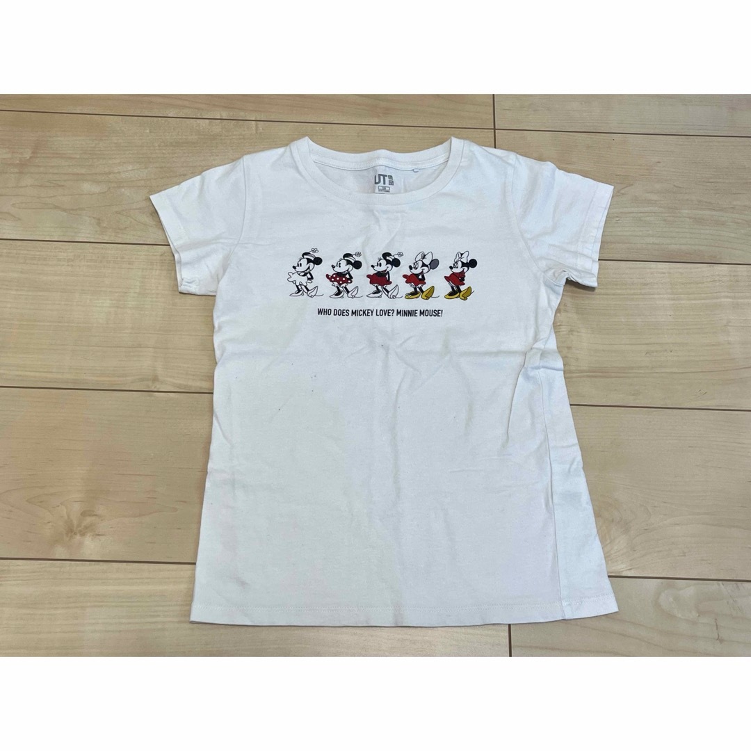 UNIQLO(ユニクロ)の《120サイズ》UNIQLO ディズニー Tシャツ ミニー 女の子 半袖 夏 キッズ/ベビー/マタニティのキッズ服女の子用(90cm~)(Tシャツ/カットソー)の商品写真