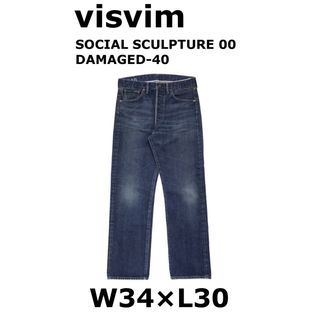 VISVIM - SOCIAL SCULPTURE 00 DAMAGED-40 W32/L30