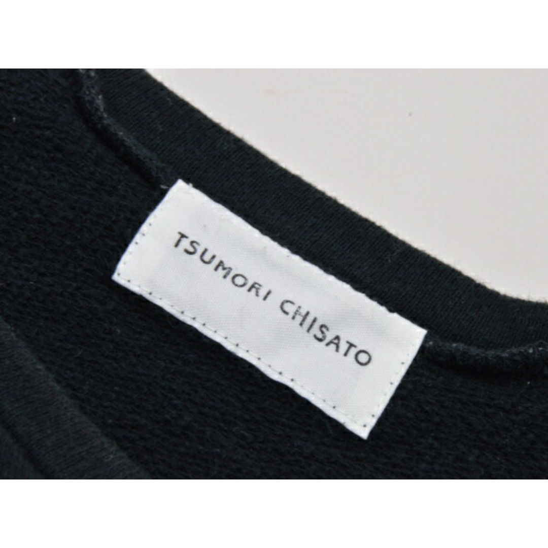 TSUMORI CHISATO(ツモリチサト)のツモリチサト TSUMORI CHISATO スウェット Tシャツ/カットソー 2サイズ ブラック レディース j_p s_z F-M6150 レディースのトップス(Tシャツ(半袖/袖なし))の商品写真