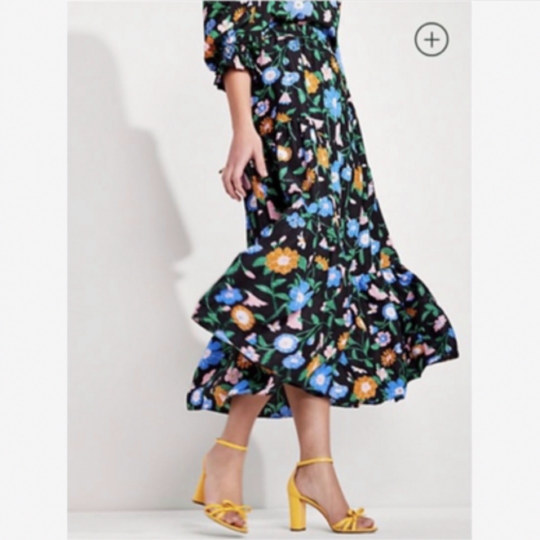 kate spade new york(ケイトスペードニューヨーク)の【新品】ケイトスペード  フローラルガーデンクロークスカート  Sサイズ レディースのスカート(ロングスカート)の商品写真