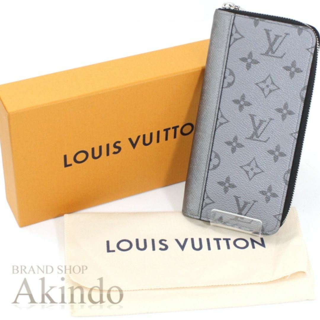 LOUIS VUITTON(ルイヴィトン)の【新品同様】ルイヴィトン 長財布 タイガラマ シルバー ジッピーウォレット ヴェルティカル ラウンドファスナー ラウンドジップ M30841 メンズ LOUIS VUITTON 長サイフ ビトン ルイ・ヴィトン 2つ折り ロングウォレット ブランド  メンズのファッション小物(長財布)の商品写真