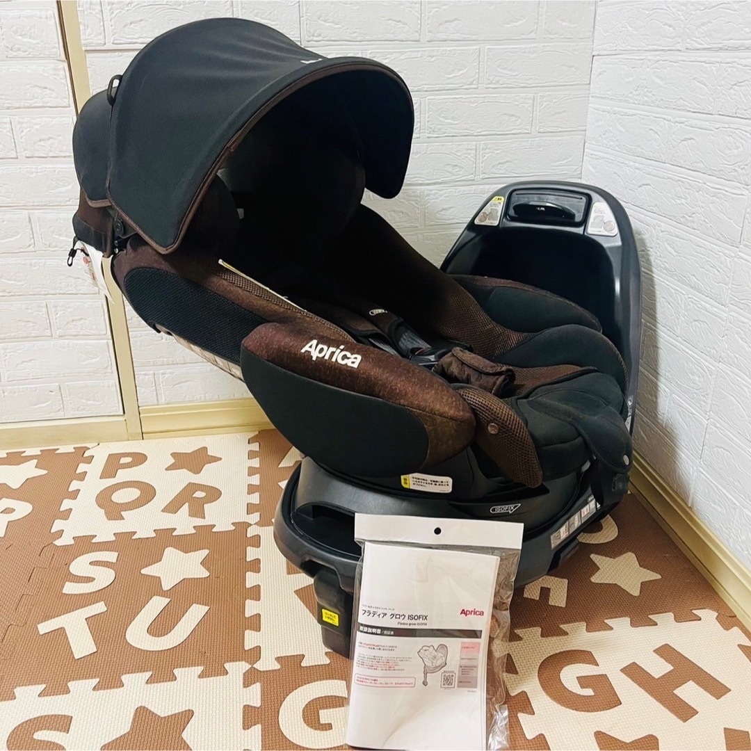 Aprica(アップリカ)の【☆美品☆】アップリカ☆チャイルドシート☆フラディアグロウisofix☆ブラウン キッズ/ベビー/マタニティの外出/移動用品(自動車用チャイルドシート本体)の商品写真