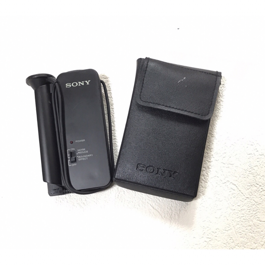 SONY(ソニー)の【昭和レトロ】ソニー コンデンサーマイクロホンECM-R100 スマホ/家電/カメラのオーディオ機器(その他)の商品写真